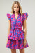 Sugarlips-Yeraldi Berry Marisol Tiered Mini Dress-Pink Dot Styles