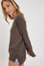 Chocolate Knit Sweater-Apparel > Womens > Tops > Sweaters-Pink Dot Styles