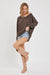 Chocolate Knit Sweater-Apparel > Womens > Tops > Sweaters-Pink Dot Styles