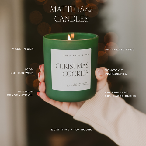 *NEW* Snow Covered Pines 15 oz Soy Candle, Matte Jar-Gifts > Candles-Pink Dot Styles