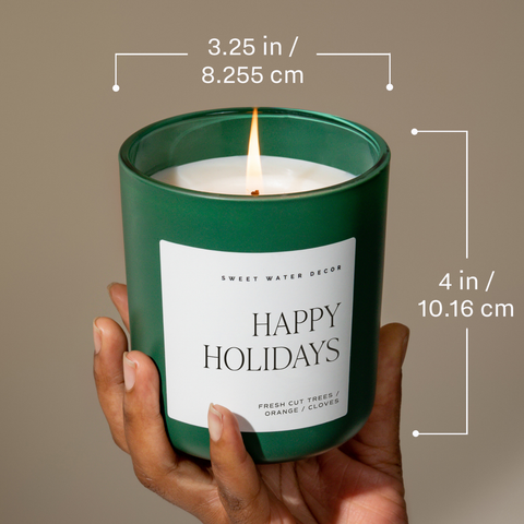 *NEW* Snow Covered Pines 15 oz Soy Candle, Matte Jar-Gifts > Candles-Pink Dot Styles