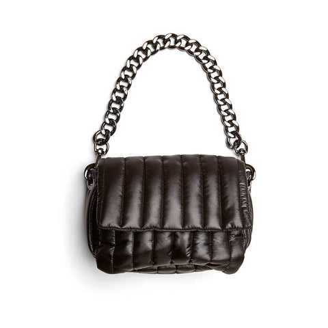 Think Royln-Bar Bag | Black - Quilted Convertible Crossbody-Pink Dot Styles
