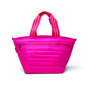 Think Royln-Beach Bum Maxi | Fuchsia Insulated Cooler Tote Bag-Pink Dot Styles
