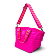 Think Royln-Beach Bum Maxi | Fuchsia Insulated Cooler Tote Bag-Pink Dot Styles