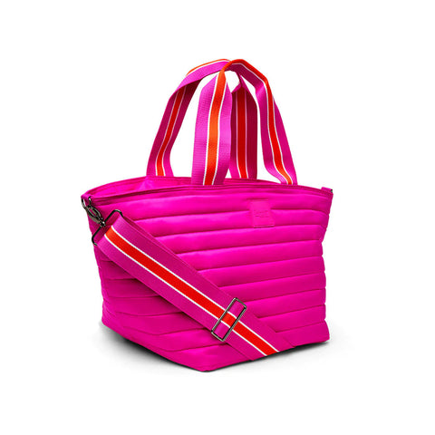 Think Royln-Beach Bum Maxi | Fuchsia Insulated Cooler Tote Bag-Pink Dot Styles