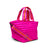 Beach Bum Maxi | Fuchsia Insulated Cooler Tote Bag-Accessories > Handbags > Cooler Bag-Pink Dot Styles