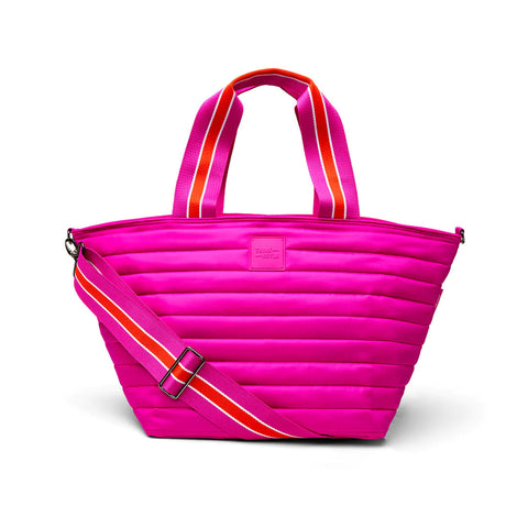 Beach Bum Maxi | Fuchsia Insulated Cooler Tote Bag-Accessories > Handbags > Cooler Bag-Pink Dot Styles