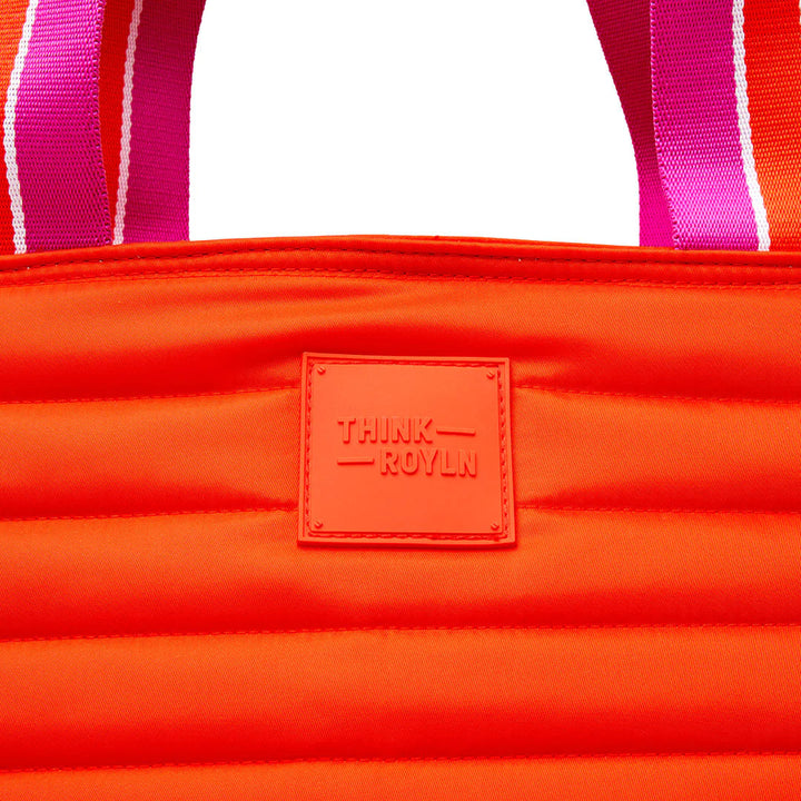Think Royln-Beach Bum Maxi | Tangerine Insulated Cooler Tote Bag-Pink Dot Styles