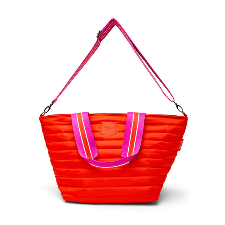Think Royln-Beach Bum Maxi | Tangerine Insulated Cooler Tote Bag-Pink Dot Styles