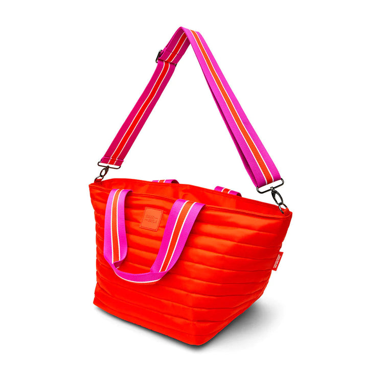Think Royln-Beach Bum Maxi | Tangerine Insulated Cooler Tote Bag-Pink Dot Styles