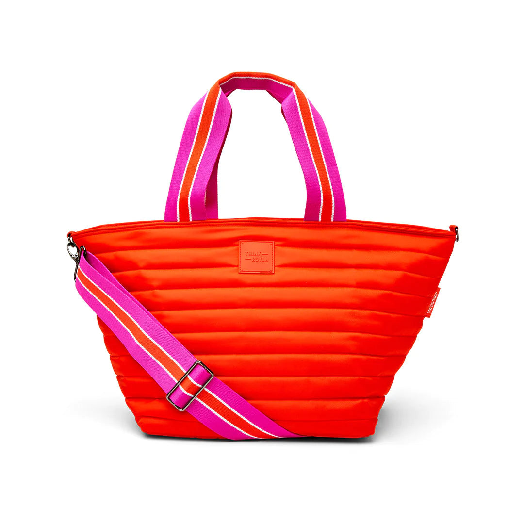 Think Royln - Large Insulated Orange Cooler Tote Bag Carrier Waterproof ...