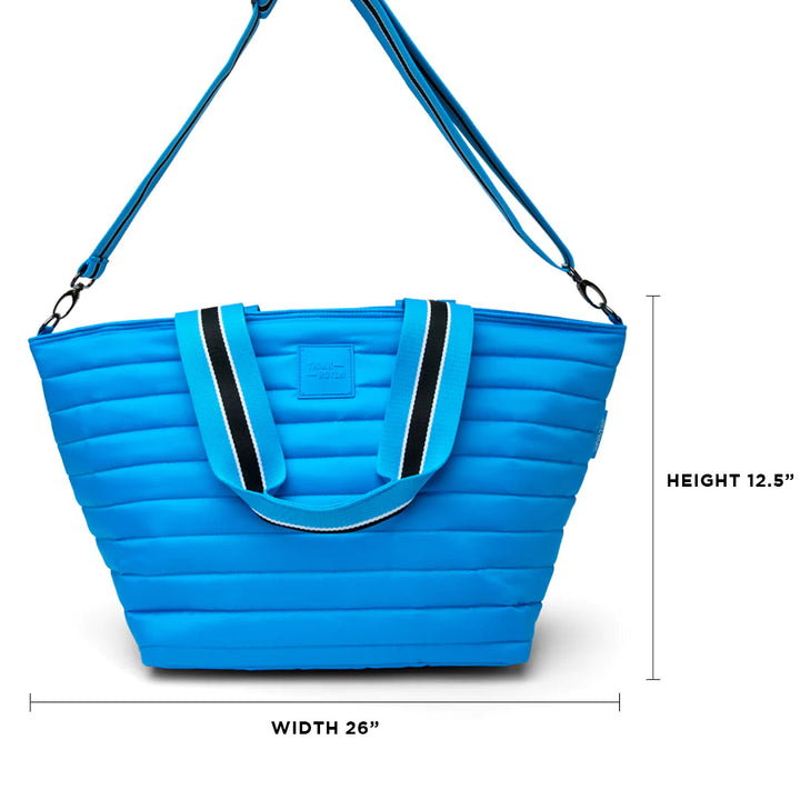 Think Royln-Beach Bum Maxi | Turquoise Insulated Cooler Tote Bag-Pink Dot Styles