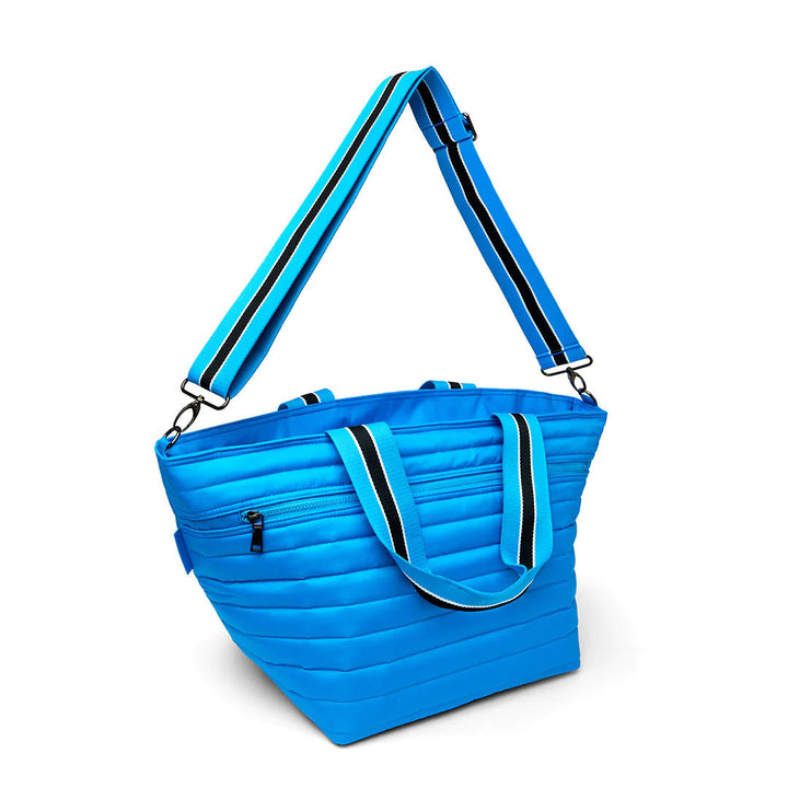 Think Royln-Beach Bum Maxi | Turquoise Insulated Cooler Tote Bag-Pink Dot Styles