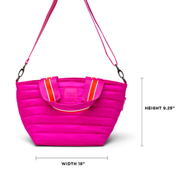 Think Royln - Small Insulated Pink Cooler Tote Bag Carrier