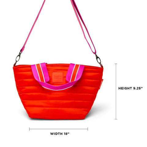 Beach Bum Mini | Tangerine Cooler Bag-Accessories > Handbags > Cooler Bag-Pink Dot Styles