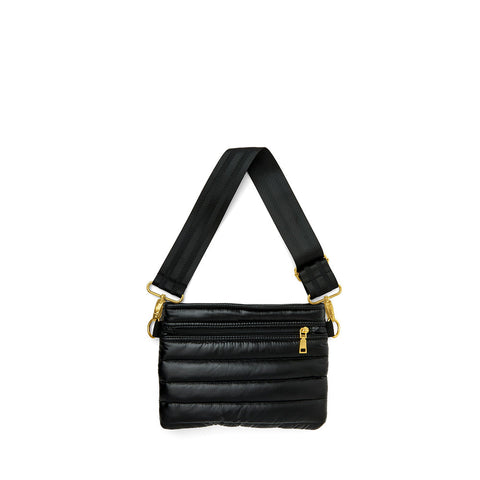 Bum Bag 2.0 | Pearl Black Gold Medium Crossbody / Belt Bag-Accessories > Handbags > Compact Crossbody-Pink Dot Styles