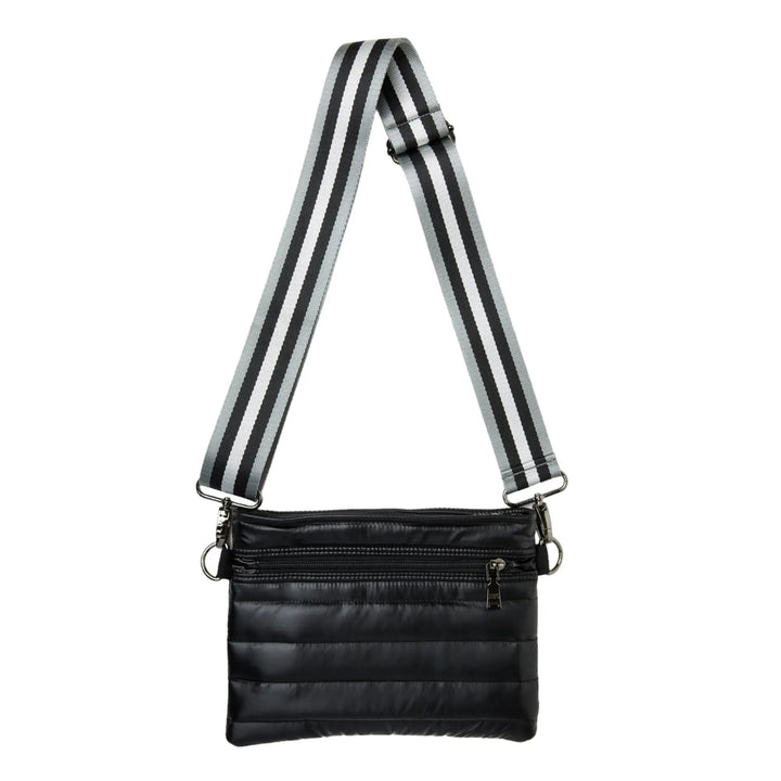 Think Royln-Bum Bag 2.0 | Pearl Black Medium Crossbody / Belt Bag-Pink Dot Styles