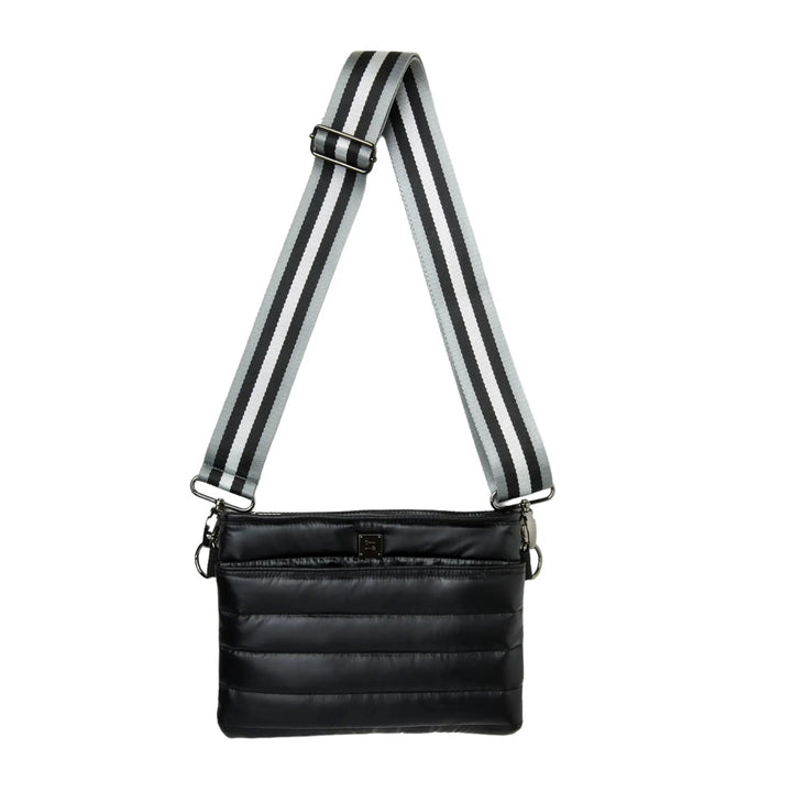 Think Royln-Bum Bag 2.0 | Pearl Black Medium Crossbody / Belt Bag-Pink Dot Styles