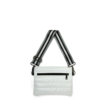 White Solid Belt Bags for Women