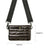 Bum Bag | Dark Mocha Patent Crossbody / Belt Bag-Accessories > Handbags > Compact Crossbody-Pink Dot Styles