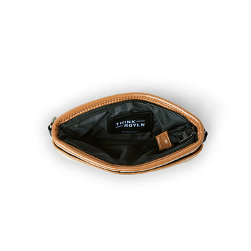 Think Royln Dark Beige Crossbody Belt Bag Waist Fanny Bag Pink Dot Styles