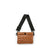 Bum Bag | Dark Nude Patent Crossbody / Belt Bag-Accessories > Handbags > Compact Crossbody-Pink Dot Styles