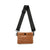 Bum Bag | Dark Nude Patent Crossbody / Belt Bag-Accessories > Handbags > Compact Crossbody-Pink Dot Styles