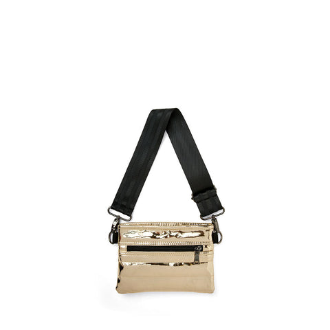 Think Royln-Bum Bag | Gold Mirror Crossbody / Belt Bag-Pink Dot Styles