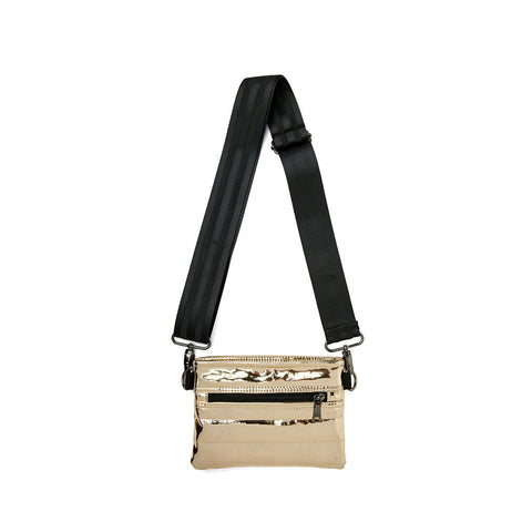 Think Royln-Bum Bag | Gold Mirror Crossbody / Belt Bag-Pink Dot Styles