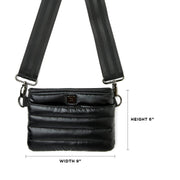 Think Royln-Bum Bag | Pearl Black (Black Strap) Crossbody / Belt Bag-Pink Dot Styles