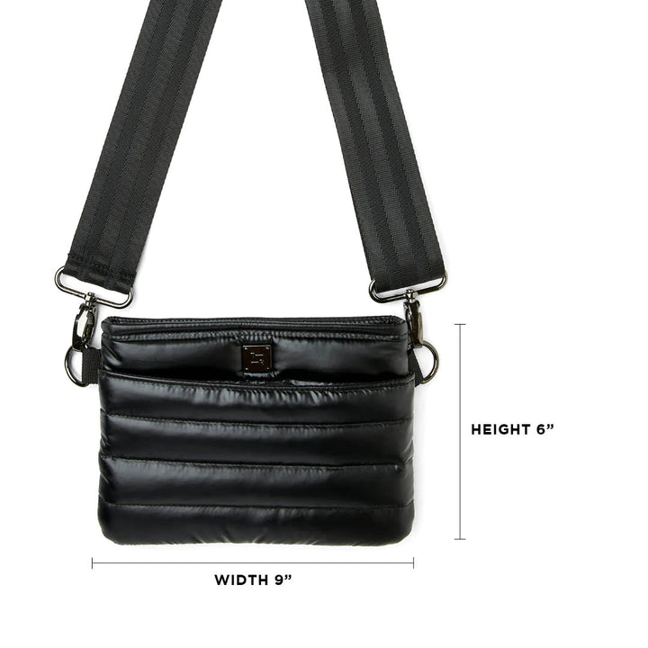 Think Royln-Bum Bag | Pearl Black (Black Strap) Crossbody / Belt Bag-Pink Dot Styles