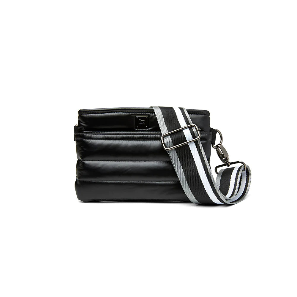 Think Royln Bum Bag Pearl Black Nylon Crossbody Belt Bag