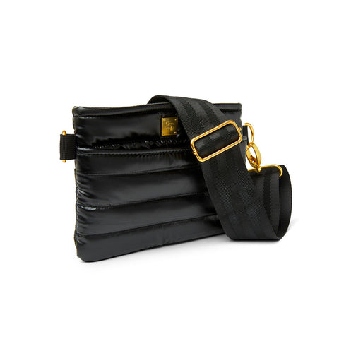 Bum Bag | Pearl Black Gold Crossbody / Belt Bag-Accessories > Handbags > Compact Crossbody-Pink Dot Styles