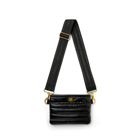 Bum Bag | Pearl Black Gold Crossbody / Belt Bag-Accessories > Handbags > Compact Crossbody-Pink Dot Styles