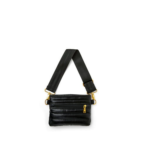 Bum Bag | Pearl Black Gold Crossbody / Belt Bag-Accessories > Handbags > Compact Crossbody-Pink Dot Styles