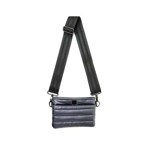 Bum Bag | Pearl Grey Crossbody / Belt Bag-Accessories > Handbags > Compact Crossbody-Pink Dot Styles