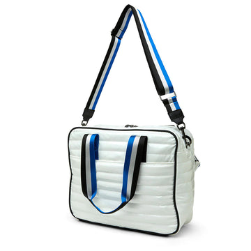 White Patent Editor Bag by Think Royln for $20
