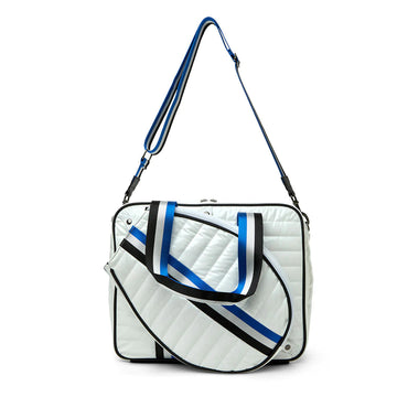 We Are The Champions Tennis Tote Bag by Think Royln at Free People in White