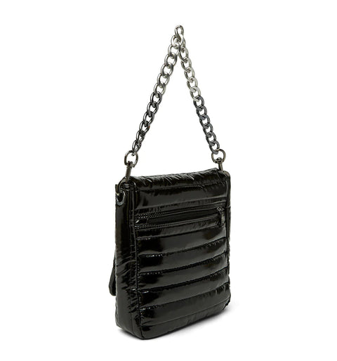 Cover Girl | Medium Black Volterra Quilted Crossbody-Accessories > Handbags > Crossbody-Pink Dot Styles