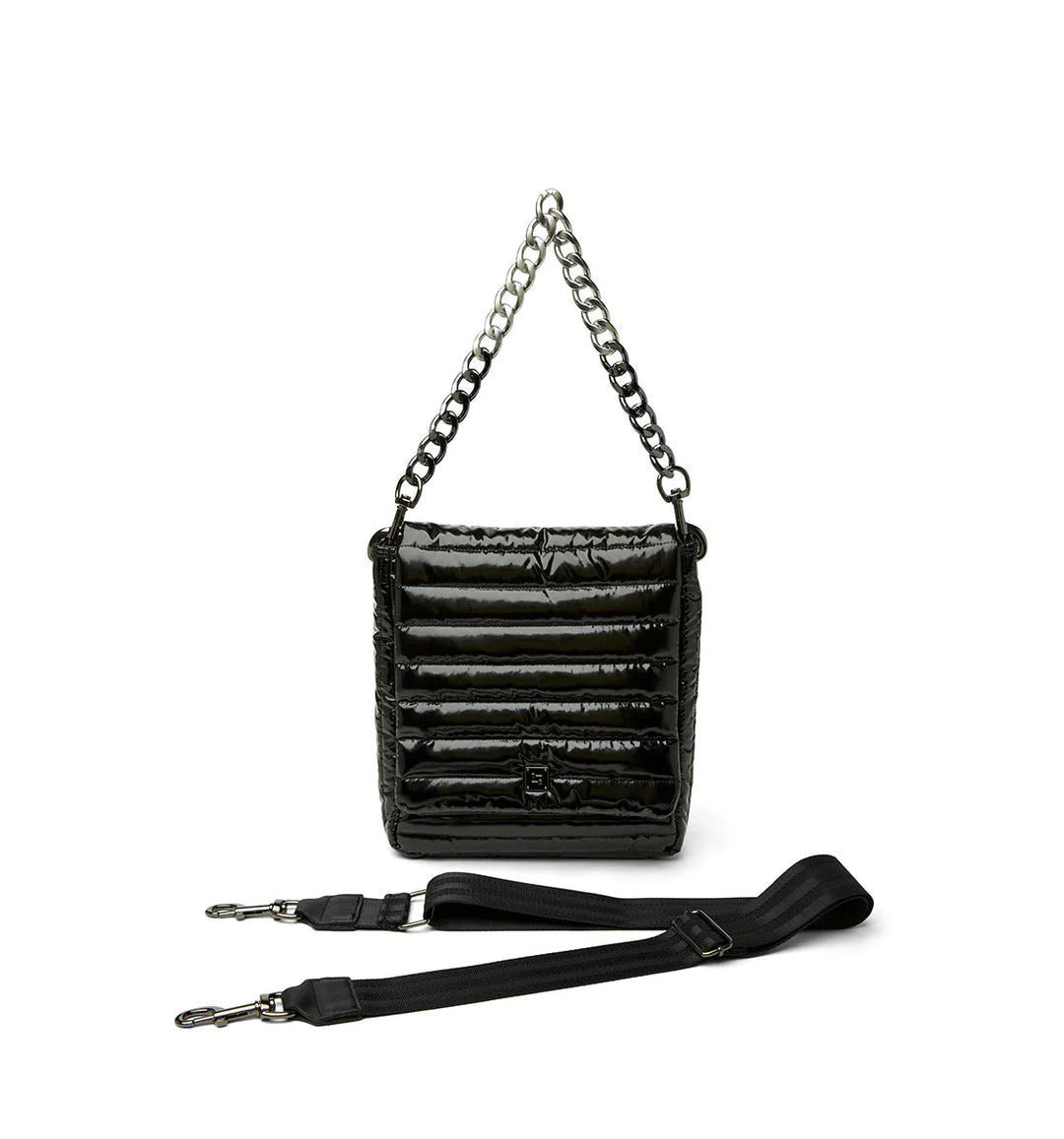 Think Royln Large Black Crossbody Cover Girl