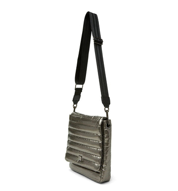 Think Royln - Large Grey Crossbody - Cover Girl Steel Volterra