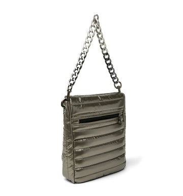 Think Royln - Large Grey Crossbody - Cover Girl Steel Volterra