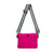 Think Royln-Diagonal Bum Bag 2.0 | Fuchsia Noir Medium Crossbody / Belt Bag-Pink Dot Styles