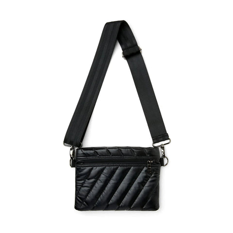 Think Royln-Diagonal Bum Bag 2.0 | Pearl Black Medium Crossbody / Belt Bag-Pink Dot Styles