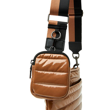 Think Royln Downtown Crossbody in Dark Nude Patent - Estilo Boutique