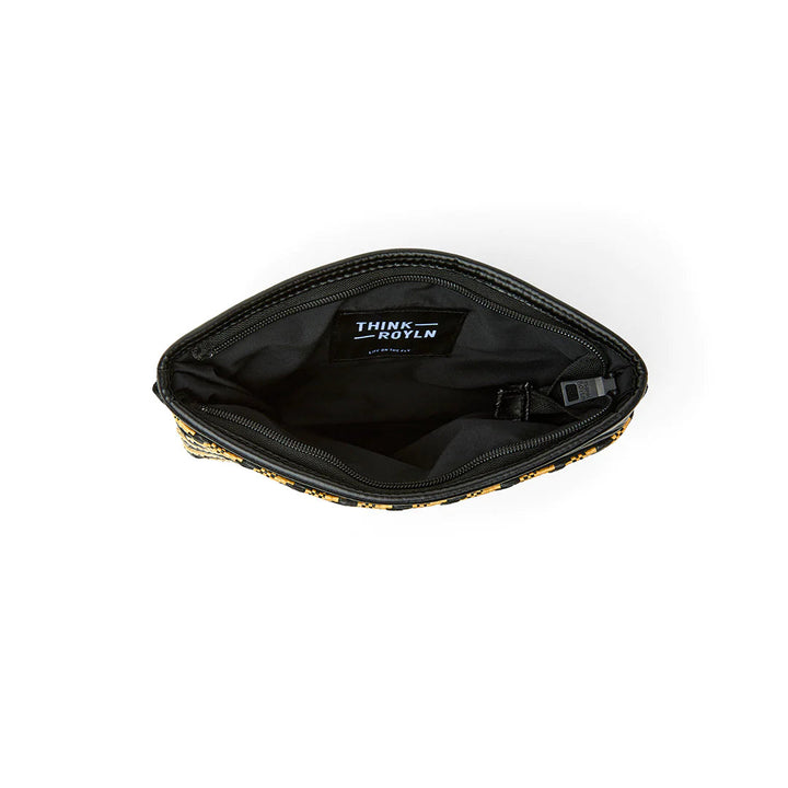 Think Royln-Downtown | Dune Raffia + Pearl Black Medium Crossbody-Pink Dot Styles