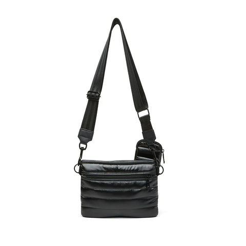 Downtown | Pearl Black Medium Crossbody (Black/Black)-Accessories > Handbags > Crossbody-Pink Dot Styles