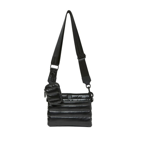 Downtown | Pearl Black Medium Crossbody (Black/Black)-Accessories > Handbags > Crossbody-Pink Dot Styles