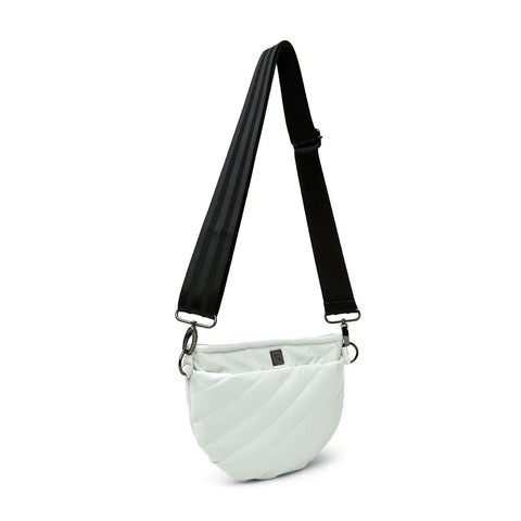 Freebird | White Patent Crossbody / Sling Bag-Accessories > Handbags > Sling Bags-Pink Dot Styles