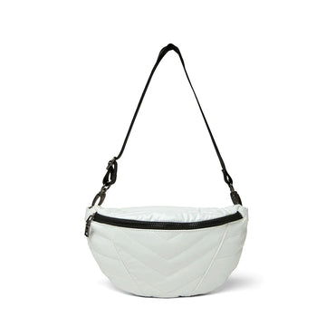 Think Royln White Quilted Puffer Sling & Belt Bag - Little Runaway